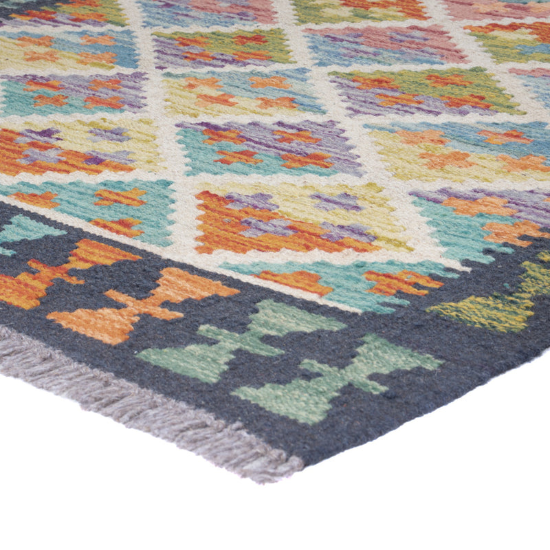 Runner Kelim Rug - Splash - 194 x 81 cm - multicolored