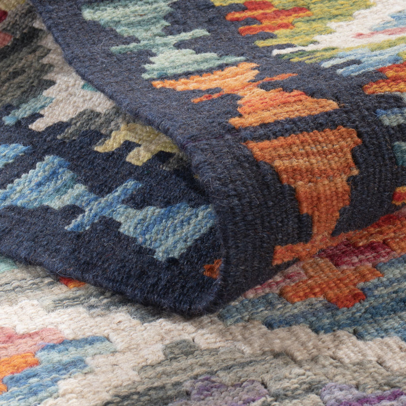 Runner Kelim Rug - Splash - 194 x 81 cm - multicolored