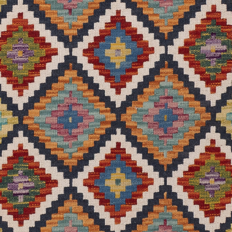 Runner Kelim Rug - Splash - 197 x 84 cm - multicolored