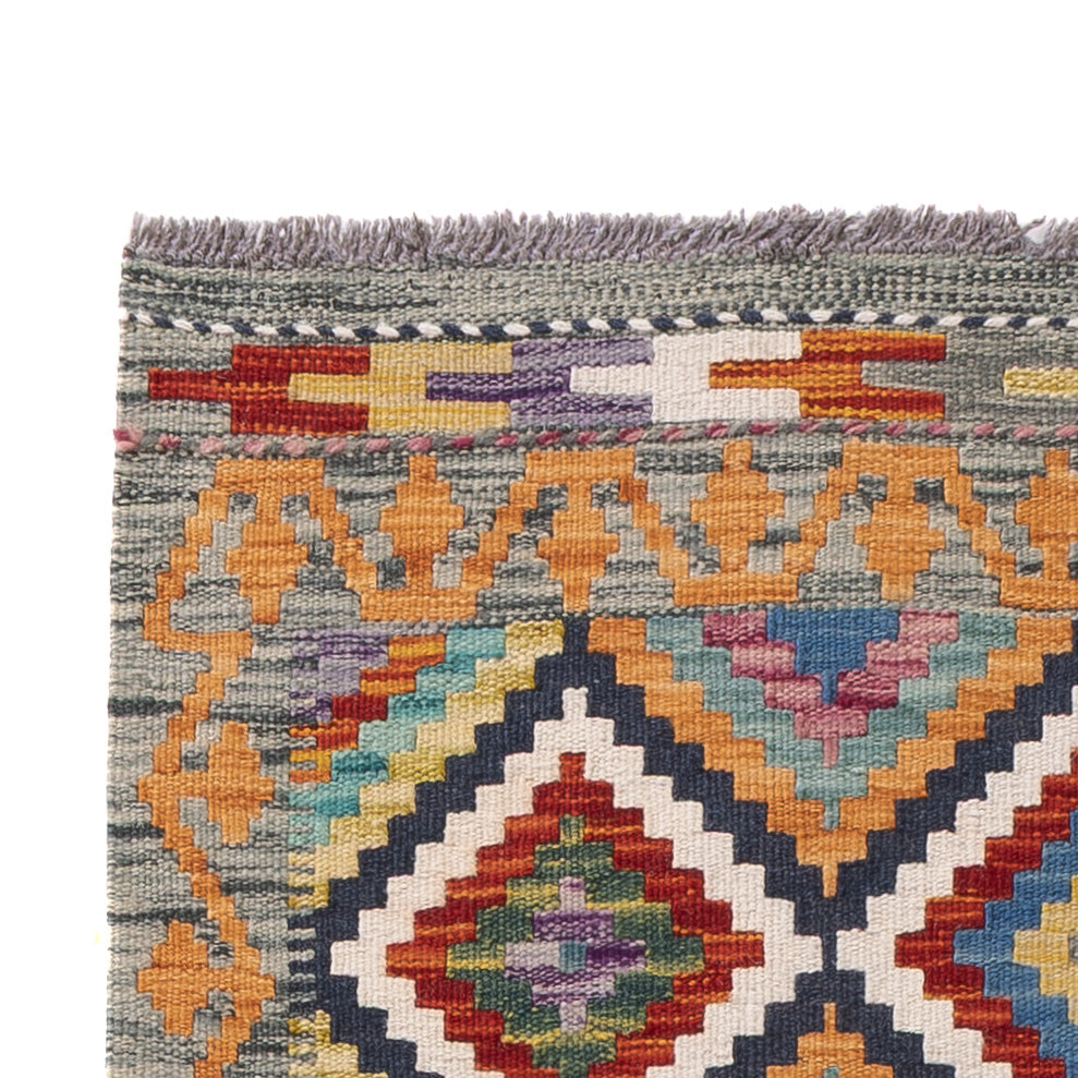 Runner Kelim Rug - Splash - 197 x 84 cm - multicolored