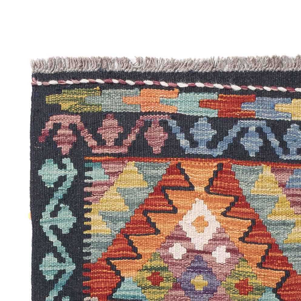 Runner Kelim Rug - Splash - 191 x 80 cm - multicolored