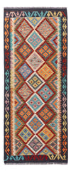 Kilim Maimana Rug 79x193cm - Wool Rug - Runner / Multicolored / 79 x 193 cm Runner
