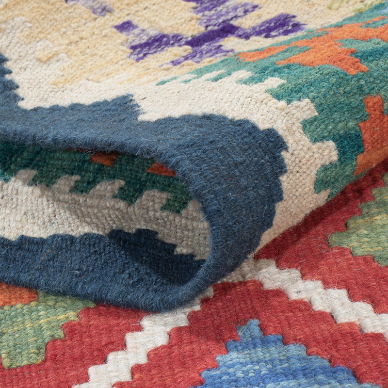 Runner Kelim Rug - Splash - 200 x 71 cm - multicolored