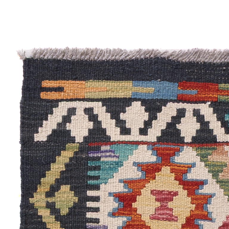 Runner Kelim Rug - Splash - 192 x 62 cm - multicolored