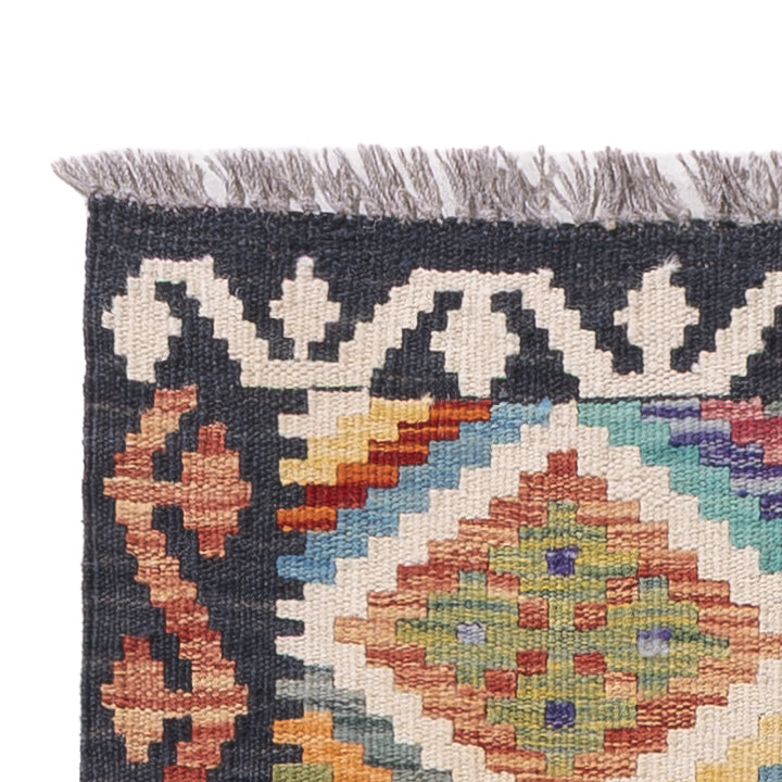 Runner Kelim Rug - Splash - 200 x 61 cm - multicolored