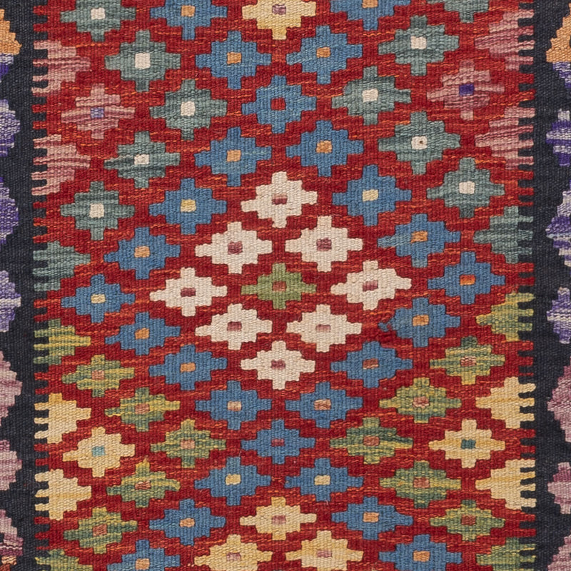 Runner Kelim Rug - Splash - 200 x 60 cm - multicolored