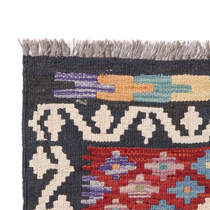 Runner Kelim Rug - Splash - 200 x 60 cm - multicolored