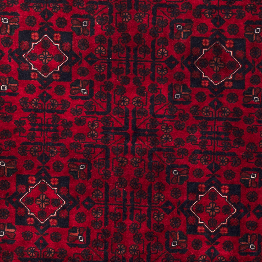 Afghan Rug - Kunduz - 238 x 168 cm - dark red