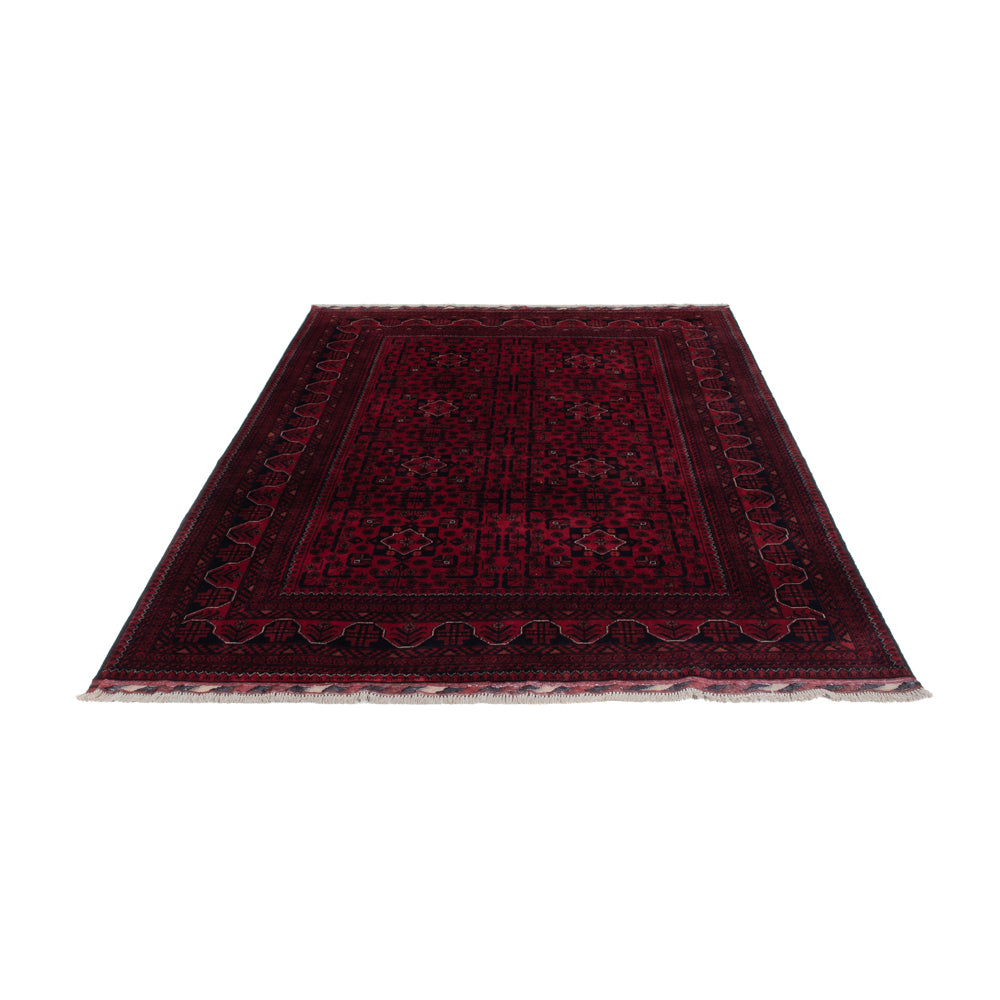 Afghan Rug - Kunduz - 238 x 168 cm - dark red