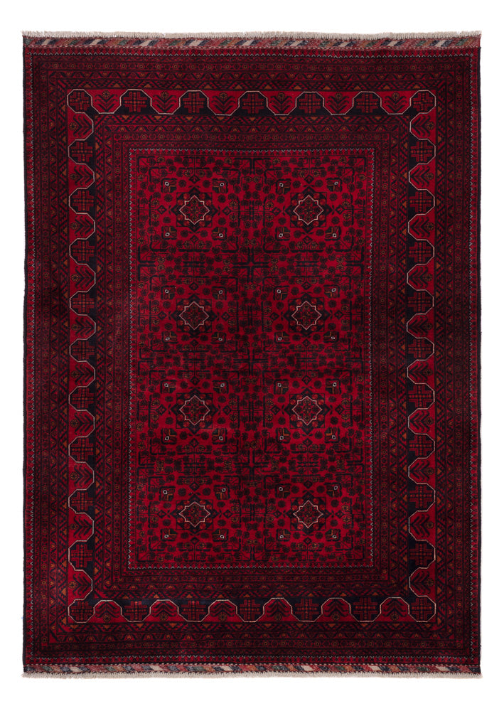 Afghan Rug - Kunduz - 239 x 170 cm - dark red
