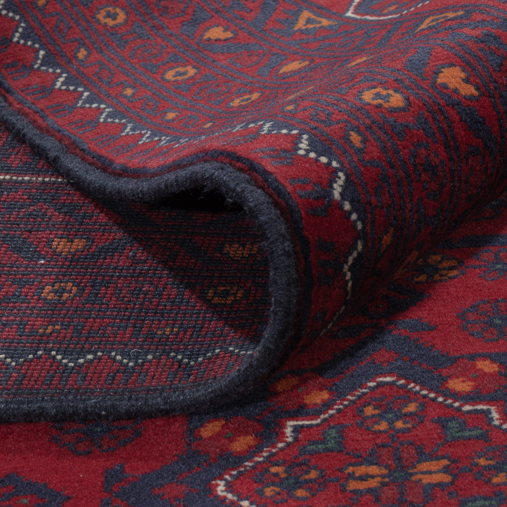 Afghan Rug - Kunduz - 236 x 167 cm - dark red