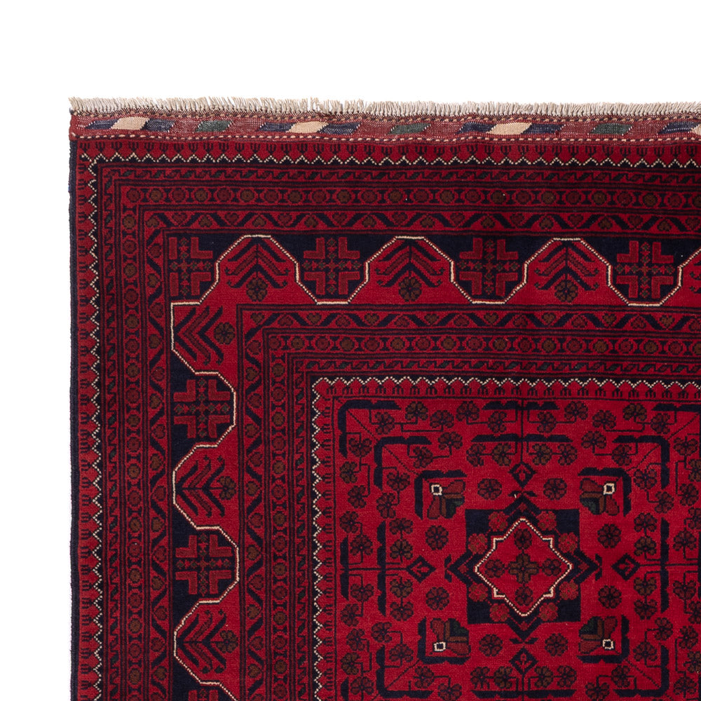 Afghan Rug - Kunduz - 235 x 167 cm - dark red