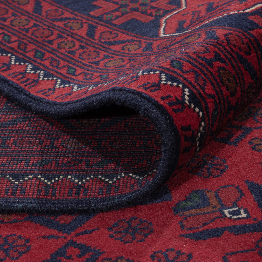 Afghan Rug - Kunduz - 235 x 167 cm - dark red