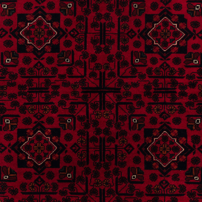 Afghan Rug - Kunduz - 234 x 163 cm - dark red