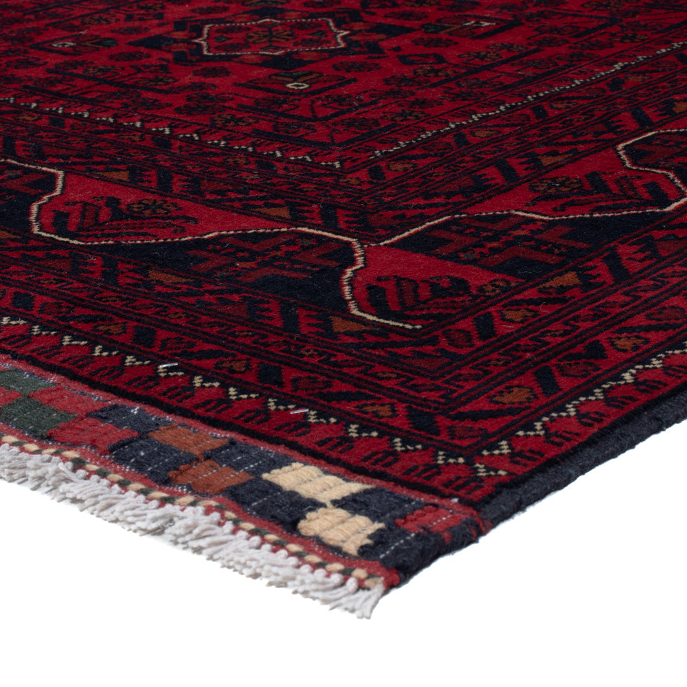 Afghan Rug - Kunduz - 234 x 163 cm - dark red
