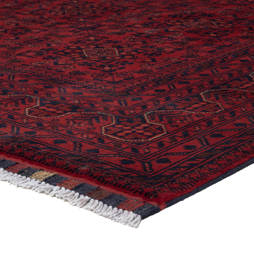Afghan Rug - Kunduz - 237 x 175 cm - dark red