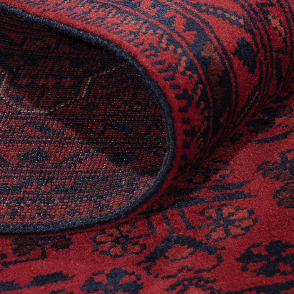 Afghan Rug - Kunduz - 237 x 175 cm - dark red