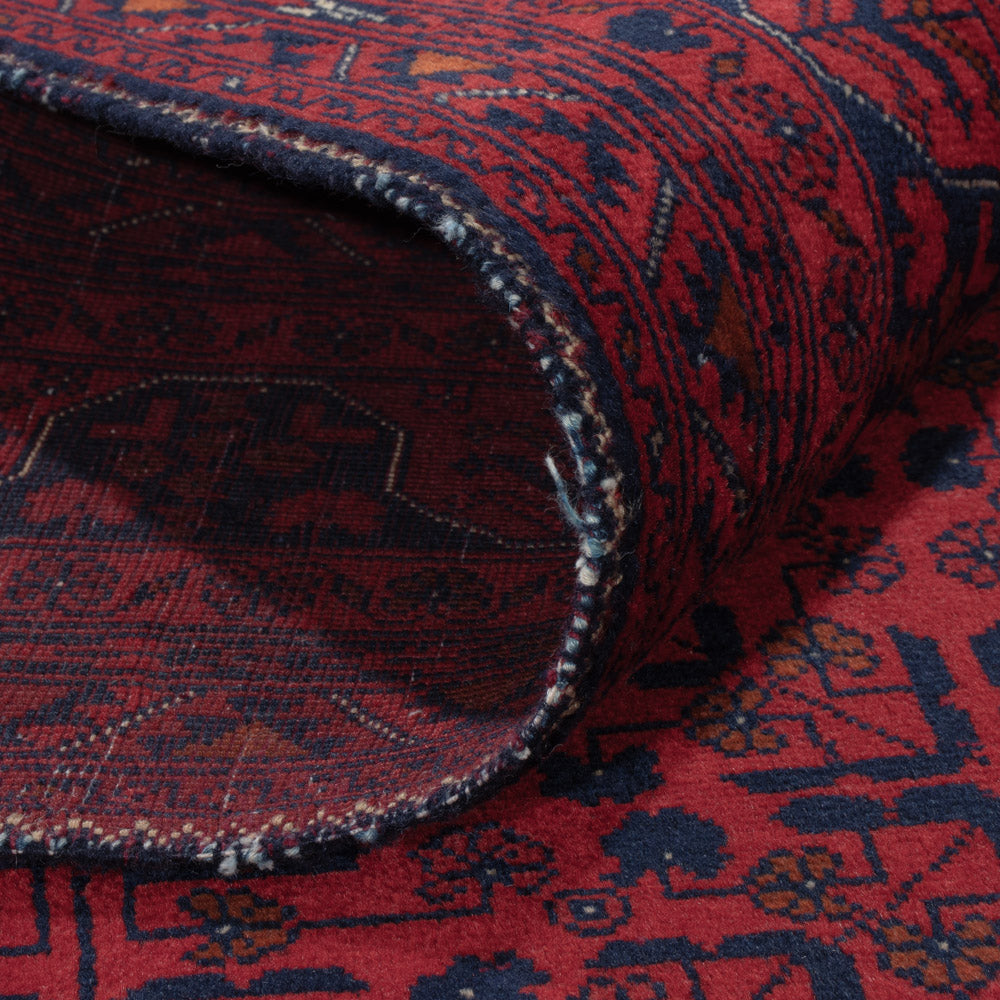 Afghan Rug - Royal - 203 x 161 cm - dark red