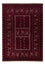 Afghan Rug - 242 x 166 cm - dark red