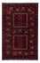 Afghan Rug - 242 x 153 cm - dark red