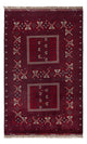 Afghan Teppich - 246 x 151 cm - dunkelrot