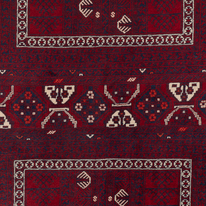 Afghan Rug - 246 x 151 cm - dark red
