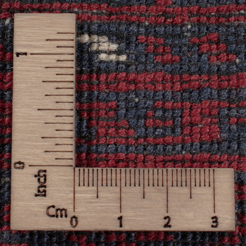 Afghan Rug - 246 x 151 cm - dark red