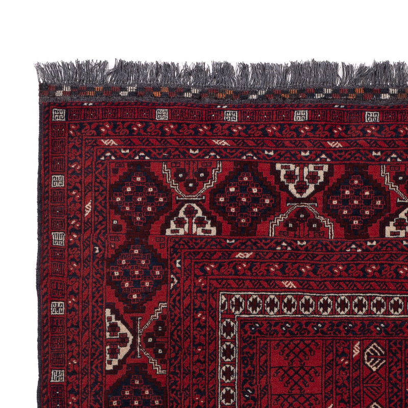 Afghan Rug - 252 x 158 cm - dark red