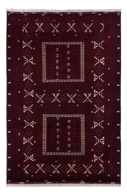 Afghan Rug - 249 x 161 cm - dark red