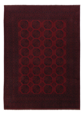 Afghan Rug - Filpa - 346 x 255 cm - dark red