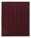 Afghan Rug - Filpa - 302 x 252 cm - dark red
