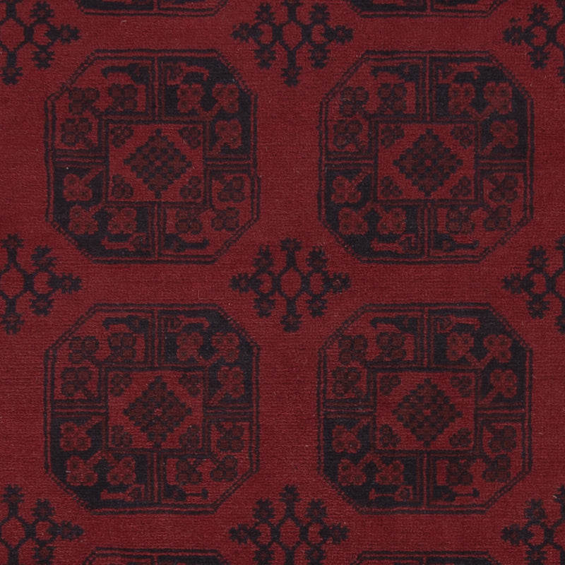 Afghan Rug - Filpa - 302 x 252 cm - dark red