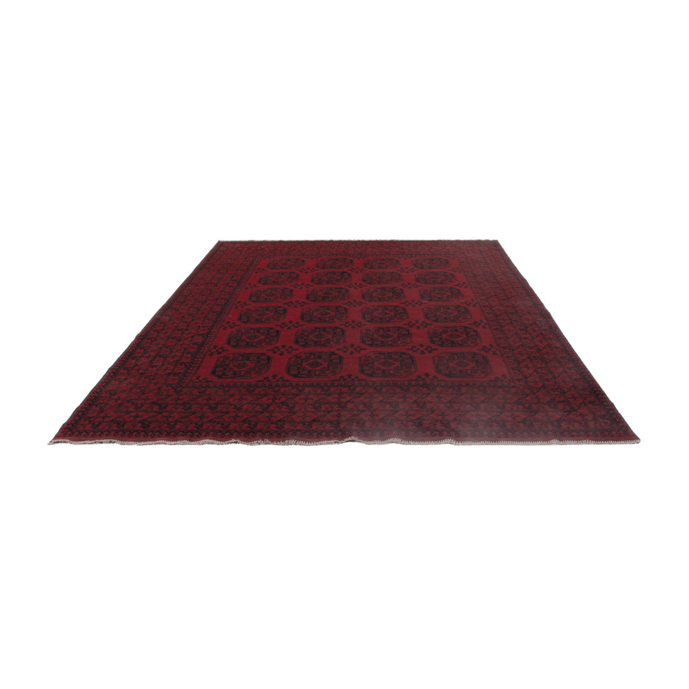 Afghan Rug - Filpa - 302 x 252 cm - dark red
