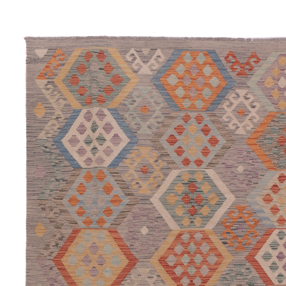 Kelim Rug - Splash - 350 x 256 cm - multicolored