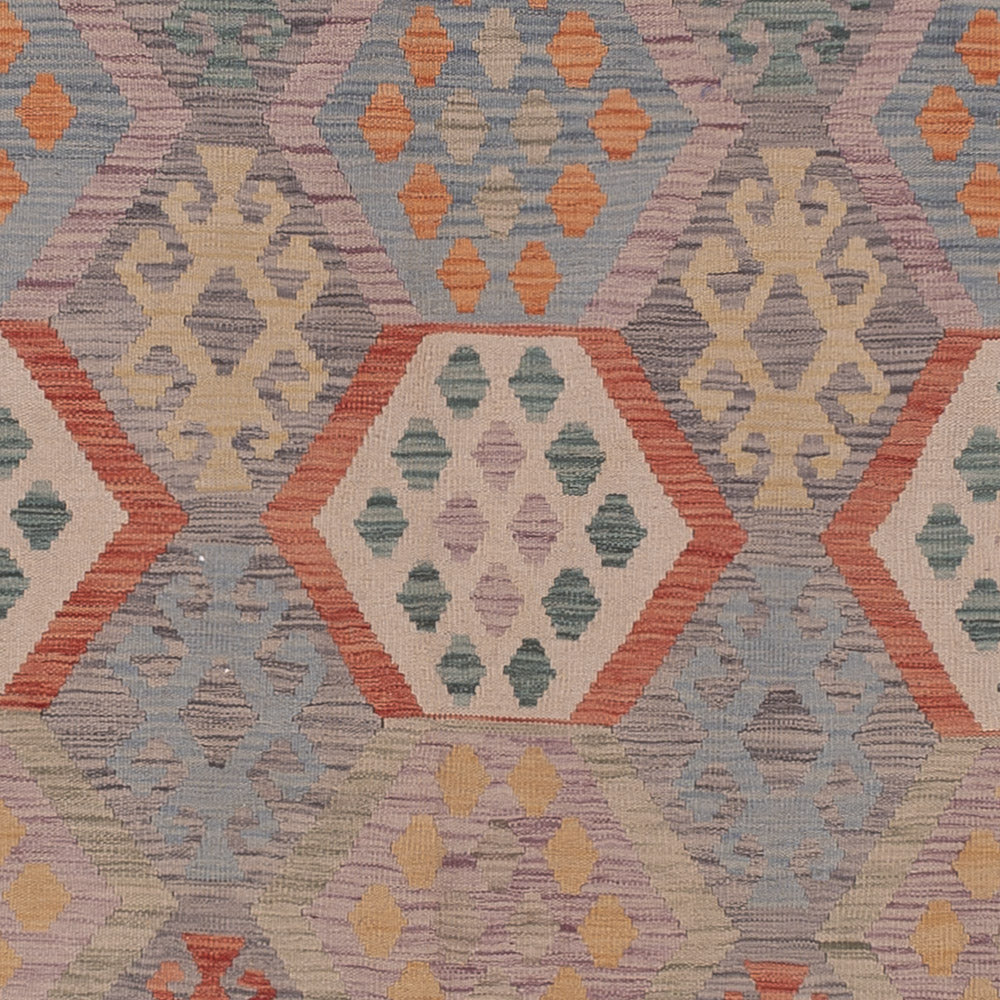 Kelim Rug - Splash - 380 x 281 cm - multicolored