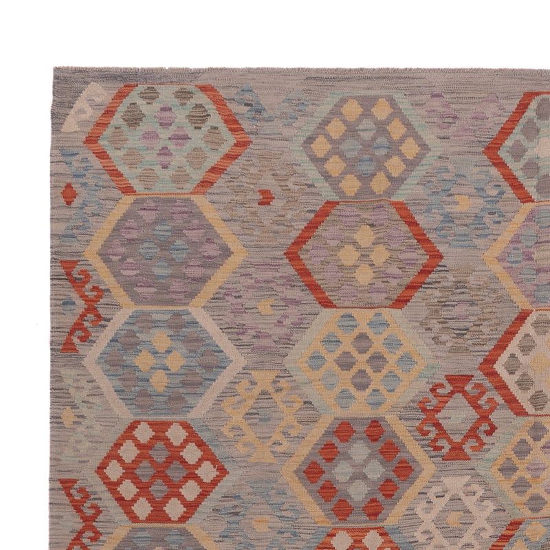 Kelim Rug - Splash - 342 x 257 cm - multicolored