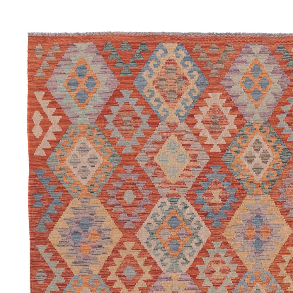 Kelim Rug - Splash - 301 x 249 cm - multicolored