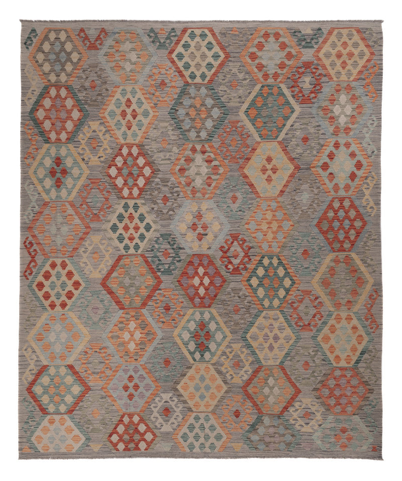 Kelim Rug - Splash - 298 x 252 cm - multicolored