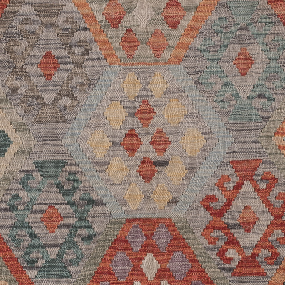 Kelim Rug - Splash - 298 x 252 cm - multicolored