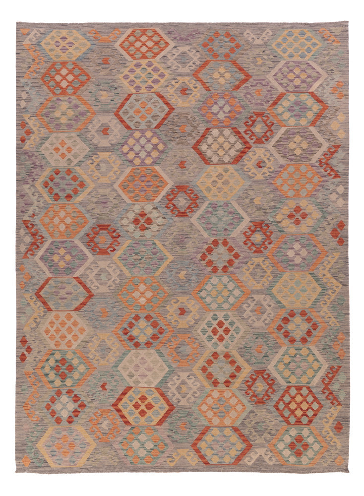 Kelim Rug - Splash - 339 x 245 cm - multicolored