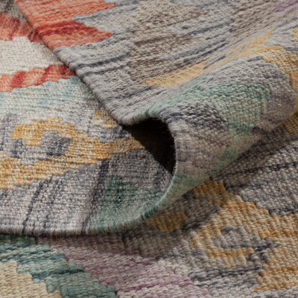 Kelim Rug - Splash - 302 x 202 cm - multicolored