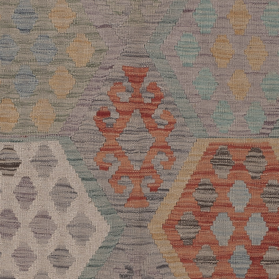 Kelim Rug - Splash - 286 x 203 cm - multicolored