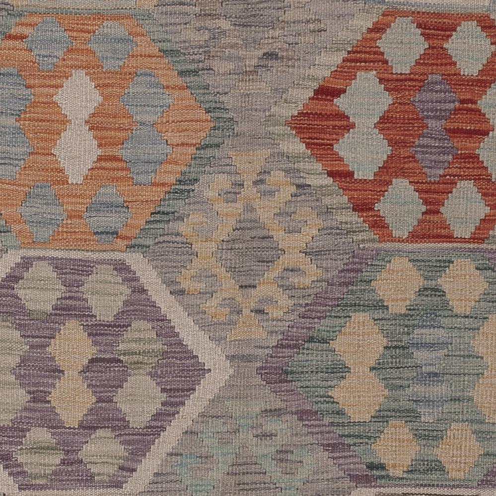 Kelim Rug - Splash - 294 x 203 cm - multicolored