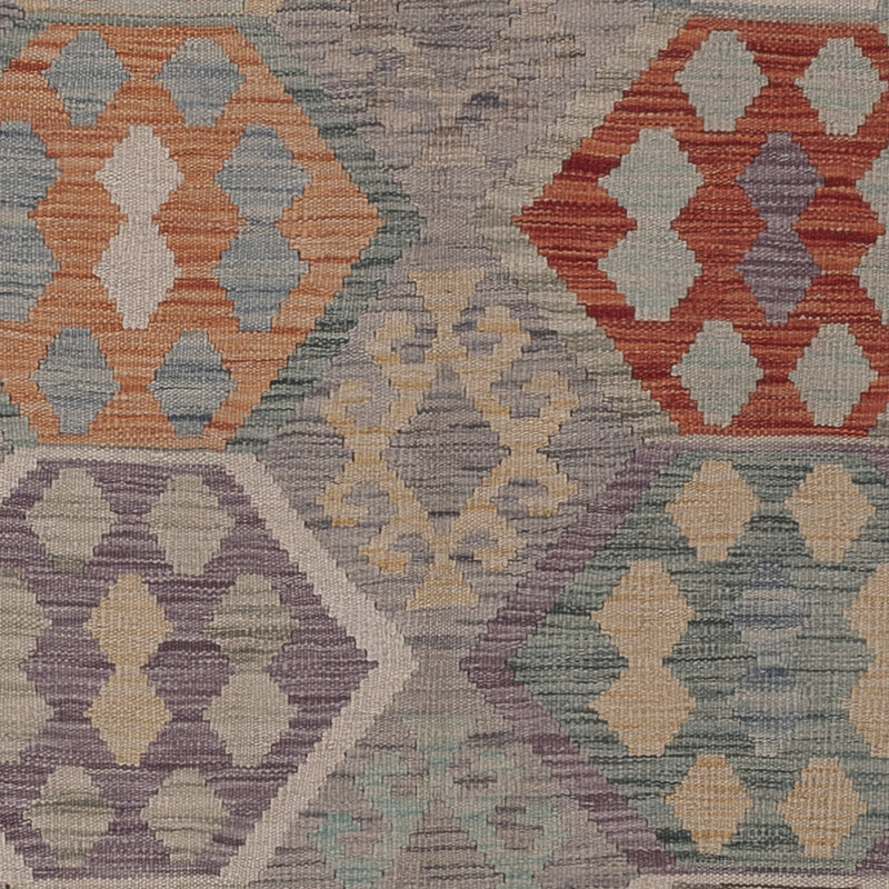 Kelim Rug - Splash - 294 x 203 cm - multicolored