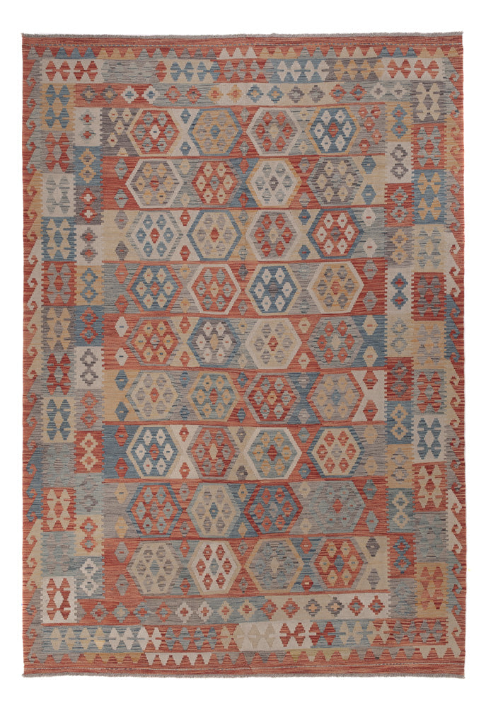 Kelim Rug - Splash - 295 x 205 cm - multicolored