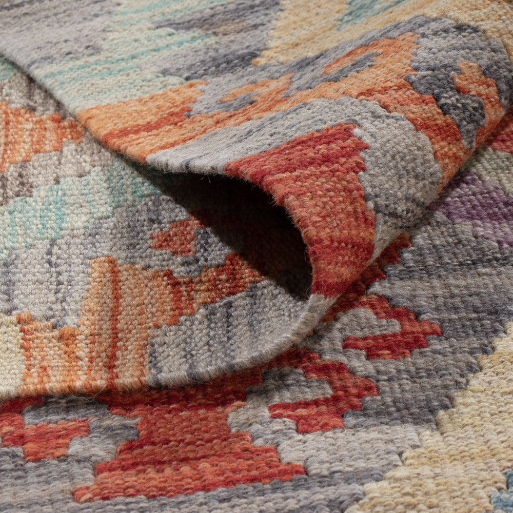 Kelim Rug - Splash - 302 x 200 cm - multicolored