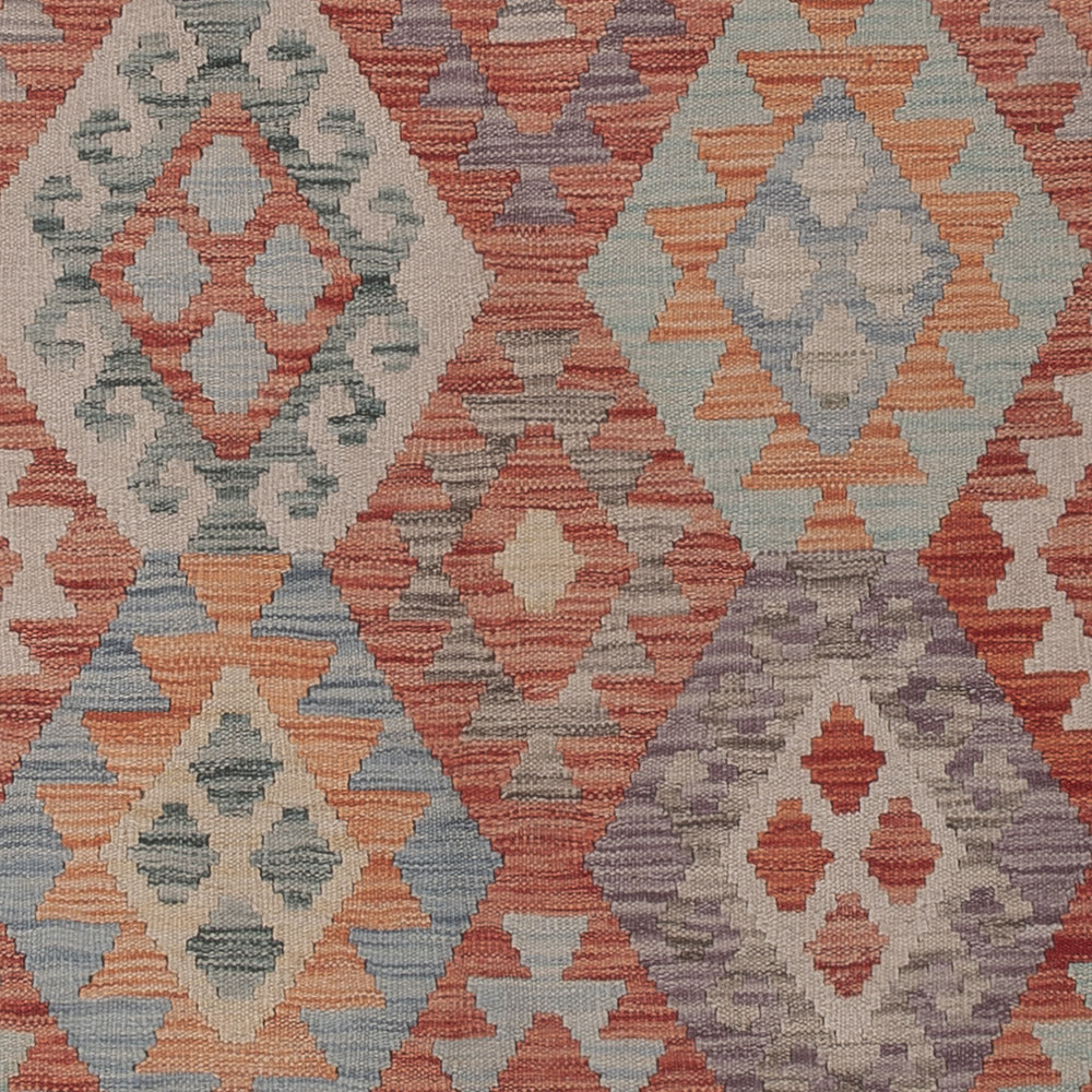 Kelim Rug - Splash - 307 x 250 cm - multicolored