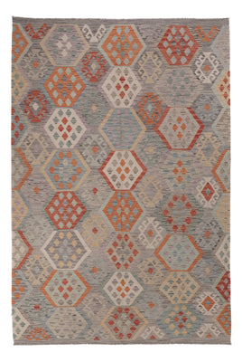 Kelim Rug - Splash - 296 x 201 cm - multicolored