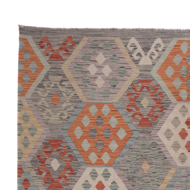 Kelim Rug - Splash - 296 x 201 cm - multicolored