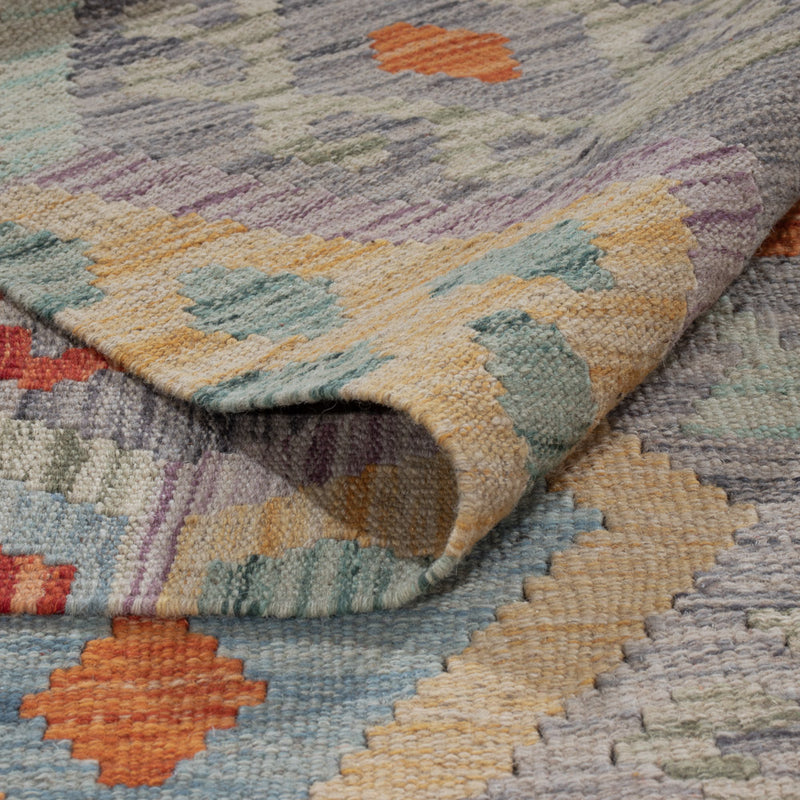 Kelim Rug - Splash - 296 x 201 cm - multicolored